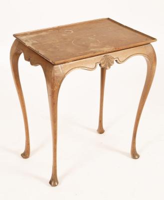 A small Irish side table of silver table