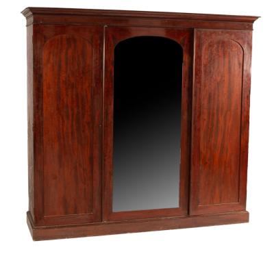 A Victorian mahogany wardrobe,