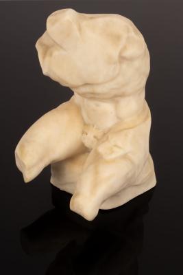 A carved alabaster torso of a Classical 2db2f1