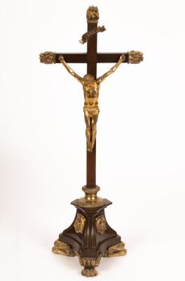 A Spanish bronze ormolu mounted
