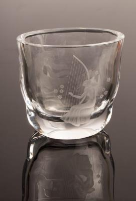 An Orrefors Swedish glass vase