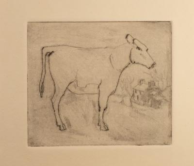 Leslie Duxbury (1921-2001)/Calf/etching,