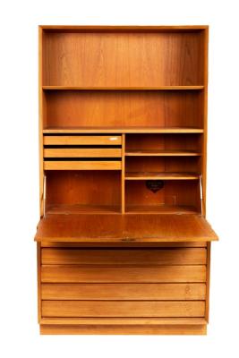 A mid Century Danish teak bookcase