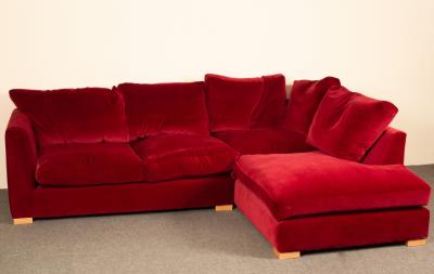 A large L shaped Wadenhoe sofa, upholstered