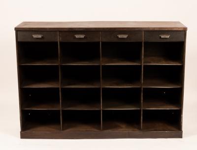 A set of industrial metal shelves  2db499