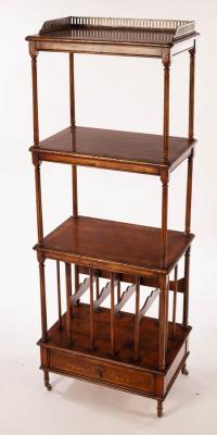 A marquetry inlaid three tier whatnot 2db538