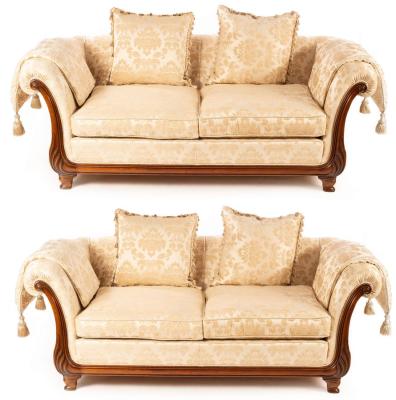 A pair of Victoria furniture two-seat