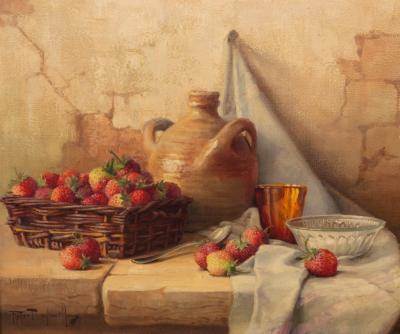 Robert Chailloux (1913-2006)/Strawberries/oil