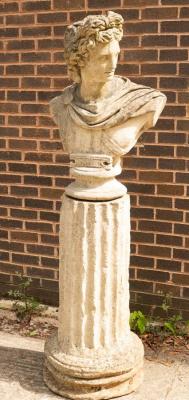 A composition stone bust of Apollo 2db56f