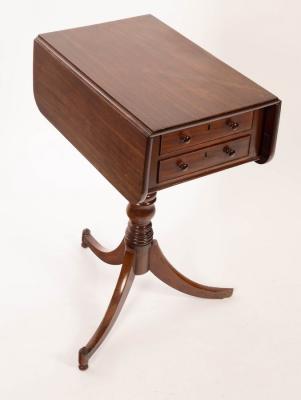 A George IV two flap work table 2db5aa