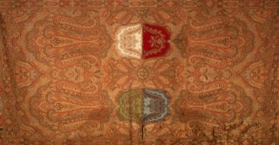 A 19th Century paisley shawl, the two