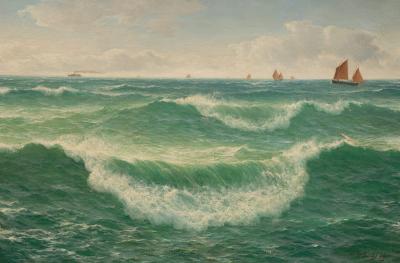 David James (1854-1904)/Fishing Boats