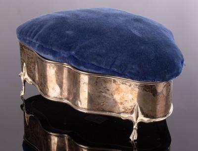 A silver trinket box, Cornelius Desormeaux