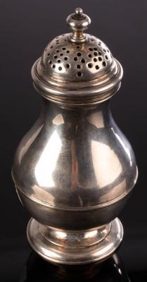 A George I silver sugar caster, makers