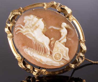 A Victorian shell cameo brooch 2db781