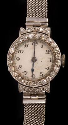 A lady's diamond set cocktail watch,