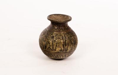 A 19th Century small bronze Indian vase,