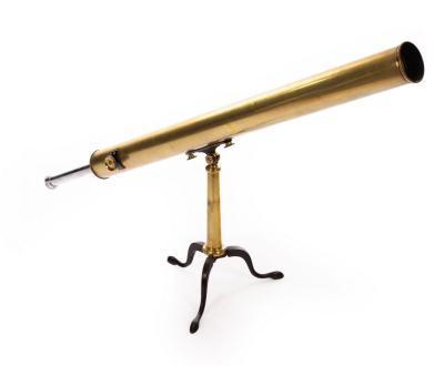 A brass telescope, Aitchison and Co.,