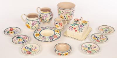 Poole Pottery a floral cheese 2db9f5