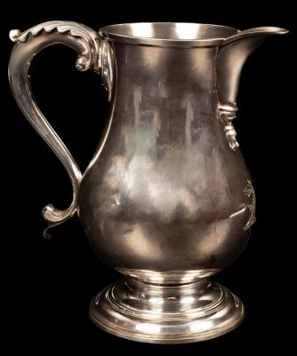 A George III silver beer jug, William