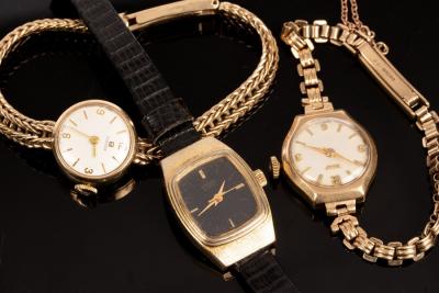 Three ladys wristwatches, to include