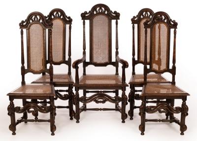 A set of five late 17th Century