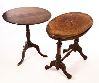 A Victorian walnut inlaid table