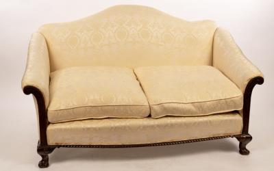 An arch back two-seat sofa, the