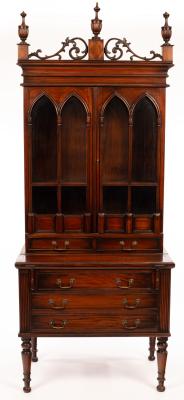 A Victorian style mahogany bookcase