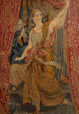 A wool work picture depicting Judith,