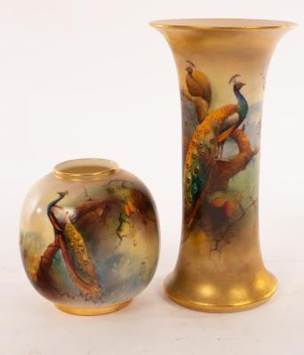 A Royal Worcester cylindrical trumpet 2dbbb8