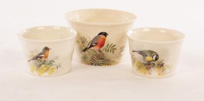 Three Royal Worcester soufflé pots