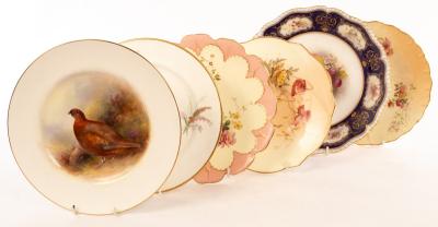 A Royal Worcester plate finely 2dbbdb