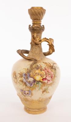 A Turn Teplitz Bohemia vase of ivory