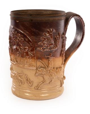 A London salt glaze stoneware mug, perhaps