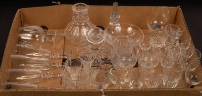 Sundry stem wine glasses and other