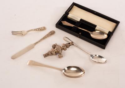 An American sterling silver Christening
