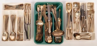 A quantity of silver plated flatware,