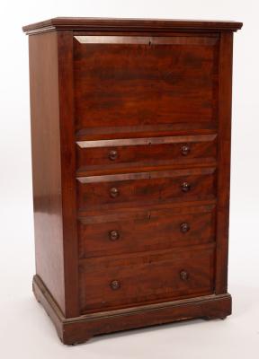 A Victorian mahogany cabinet with