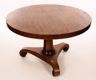 A Victorian mahogany tilt top table  2dbd6a