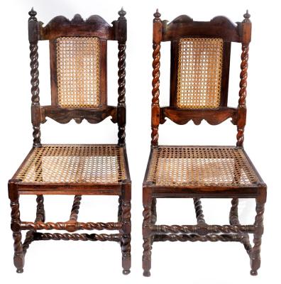 A pair of Dutch colonial stinkwood