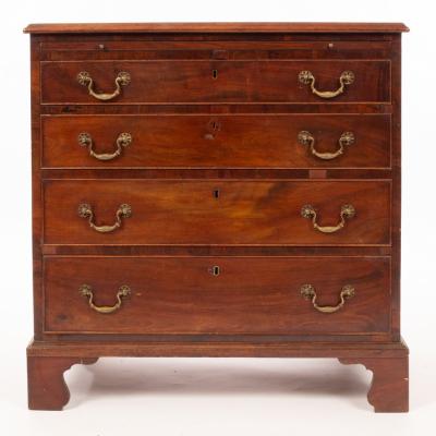 A George III mahogany chest fitted 2dbda4