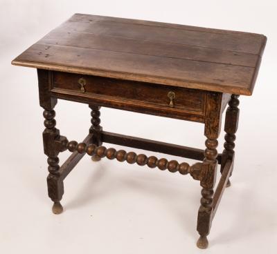 A William and Mary oak side table  2dbda8