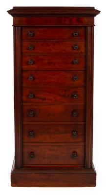 A mahogany Wellington chest with 2dbdde