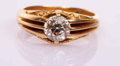 A Victorian diamond solitaire ring  2dbe4f
