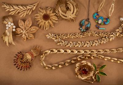 A quantity of costume jewellery by Trifari,