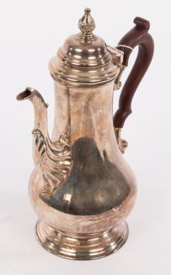 An 18th Century style silver coffee