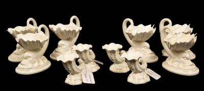 Six Royal Worcester pearlware sweetmeat 2dbf19