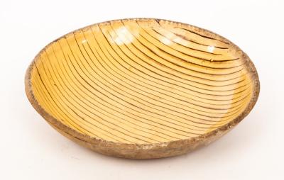 A Staffordshire slipware dish with trailed