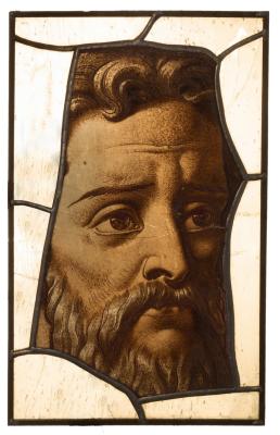 A fragment of 17th Century stained glass,